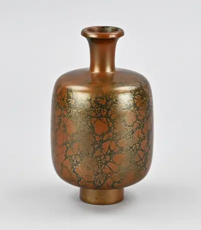Antiek Japans bronzen vaas, H 15 cm – kavel bij Twents Veilinghuis