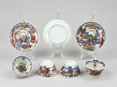 Lot Imari kop/schotels – kavel bij Twents Veilinghuis