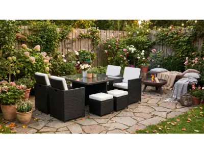 Diningset / Tuinset incl. kussens 9-delig – kavel bij XL Auctions