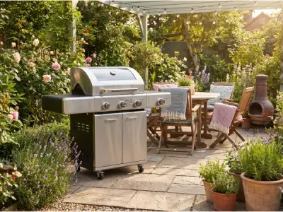 Gasbarbecue 3 branders RVS – kavel bij XL Auctions