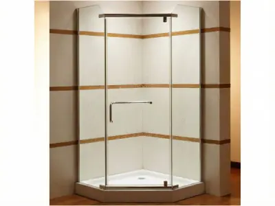 Douchecabine vijfhoek - 90x90 cm – kavel bij XL Auctions