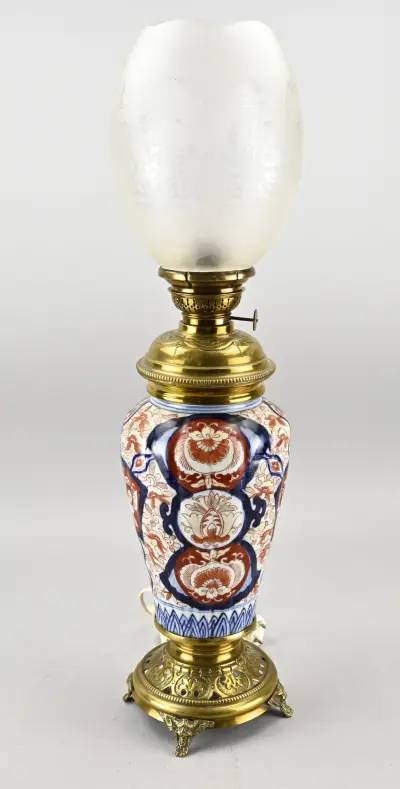 Imari vaaslamp, H 65 cm – kavel bij Twents Veilinghuis