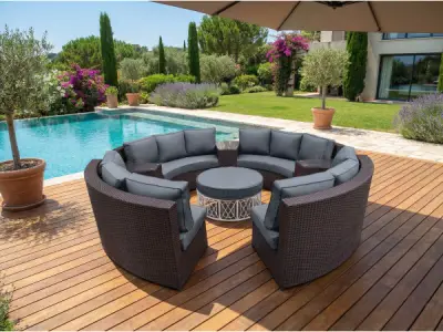 Diningset / Tuinset incl. kussens 8-delig – kavel bij XL Auctions