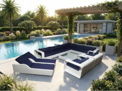 Loungeset incl. kussens 11-delig – kavel bij XL Auctions