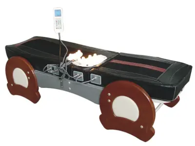 Luxe Verwarmd Massagebed met decoratief houten frame – kavel bij XL Auctions