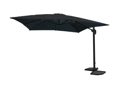 Hangende parasol zwart 300x400cm – kavel bij XL Auctions