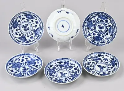 6x Kang Xi schotel Ø 13,5 cm – kavel bij Twents Veilinghuis