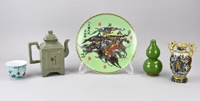 Lot Chinees porselein (5x) – kavel bij Twents Veilinghuis