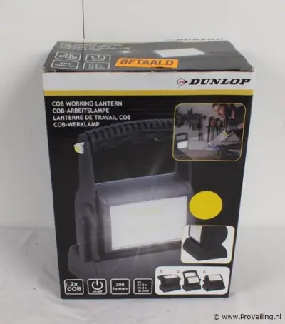 Dunlop werklamp – kavel bij ProVeiling