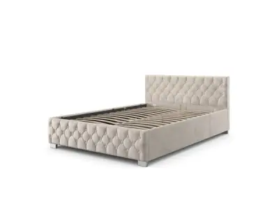 Gestoffeerd Bed Nizza - 120 x 200 cm - LED verl. & lade – kavel bij XL Auctions