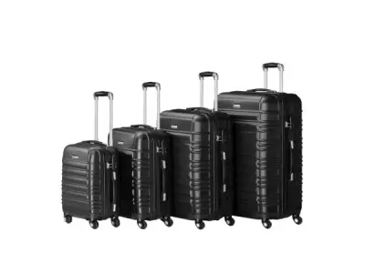 Trolley Reiskofferset / Kofferset Rome - 4-delig - Zwart – kavel bij XL Auctions