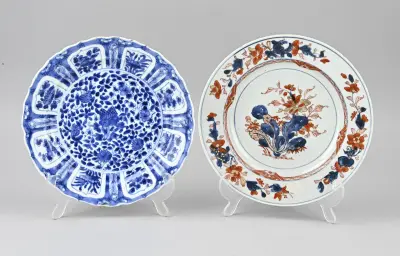 2x Chinees bord Ø 22,7 - 23 cm – kavel bij Twents Veilinghuis