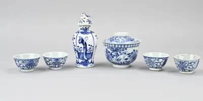 Lot Chinees porselein (6x) – kavel bij Twents Veilinghuis