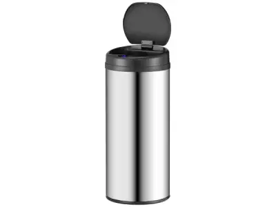Automatische Prullenbak - 50 Liter - Zilver - Rond – kavel bij XL Auctions