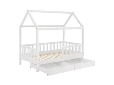 Kinderbed Marli - 80 x 160 cm - Wit - Incl. bedlades – kavel bij XL Auctions