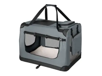 Hondentransportbox L opvouwbaar 70 x 50 x 52 cm grijs – kavel bij XL Auctions