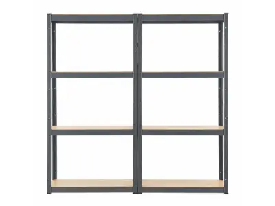 2 stuks Magazijnstelling / Opbergrek - Easy - Grijs – kavel bij XL Auctions