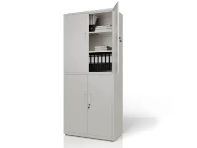 Metalen Archiefkast / Kantoorkast - Incl. slot – kavel bij XL Auctions