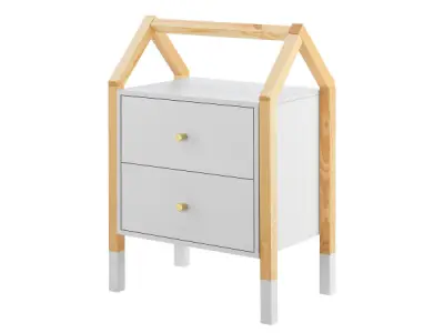 Houten Nachtkastje / Kindernachtkastje Enny – kavel bij XL Auctions