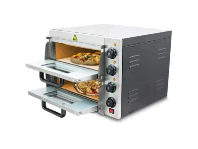 Pizzaoven / Pizzamaker - Dubbele oven - Elektrisch - 3000 wa – kavel bij XL Auctions