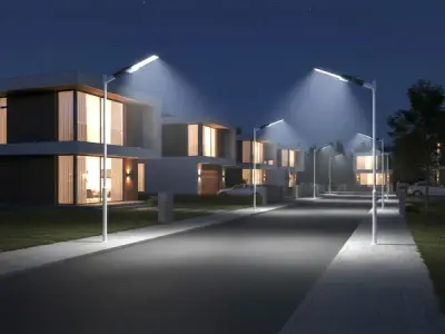 4x 150W 5000K LED Straat verlichtingen Waterdicht kantelbaar – kavel bij XL Auctions