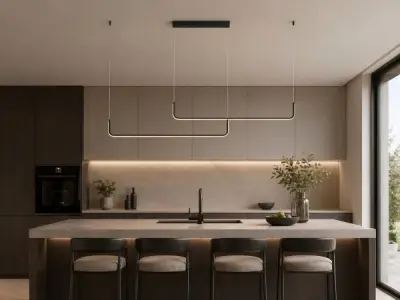 Hanglamp Zand Zwart Duo Lijn 40W LED CCT 3 Kleur + Dimmen – kavel bij XL Auctions