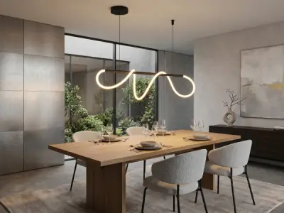 Hanglamp Zand Zwart 110cm 40W LED CCT 3 Kleur + Dimmen – kavel bij XL Auctions