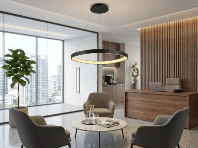 Hanglamp Zwart 62cm 50W LED CCT 3 Kleur & 3 Stappen Dimmen – kavel bij XL Auctions