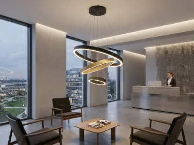 Hanglamp Zwart en Goud Trio Ring 60W LED CCT 3 Kleur – kavel bij XL Auctions
