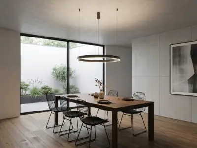 Hanglamp Zand Zwart 80cm 50W LED CCT 3 Kleur & 3 Stappen – kavel bij XL Auctions