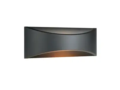 4x 7.5W LED Wandlamp design zand zwart warm wit – kavel bij XL Auctions