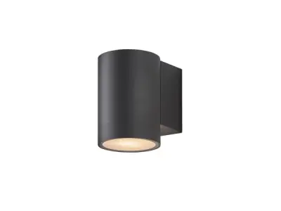 6x Wandlamp Cilinder GU10 fitting zand zwart waterdicht – kavel bij XL Auctions