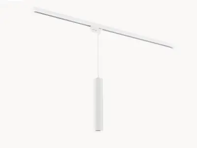 8x Railspot GU10 Decoratieve hanglamp cilinder 24cm zand wit – kavel bij XL Auctions