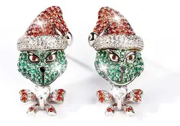 'The Grinch' Oorbellen – kavel bij Desvo Veilingen, Brugge Kerstveiling