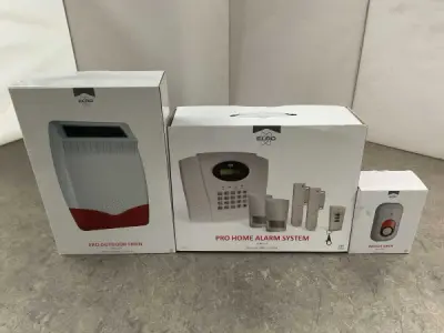 Elro alarmsysteem met sirene set 3-delig – kavel bij XL Auctions