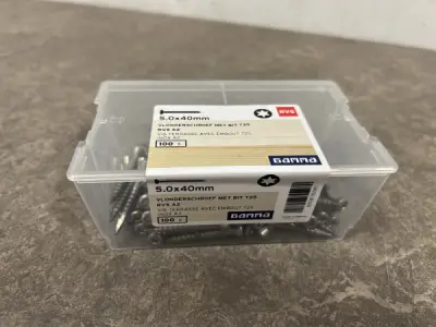 4x Gamma vlonderschroef ø5x40mm rvs 100-pack – kavel bij XL Auctions