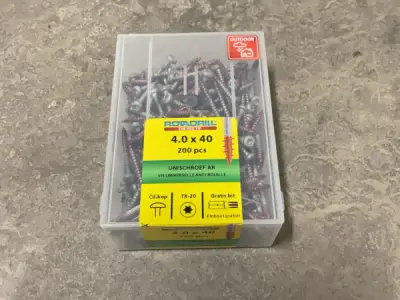 8x Rotadrill schroef universeel TX-20 – kavel bij XL Auctions