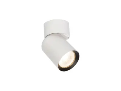 24x GU10 Opbouwspot Armatuur cilinder zand wit en zwart – kavel bij XL Auctions