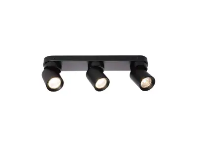 2x GU10 Opbouwspot Armatuur triple cilinder zand zwart – kavel bij XL Auctions