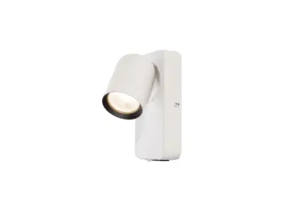 8x Bedlamp Wandlamp GU10 Armatuur cilinder wit en zwart – kavel bij XL Auctions