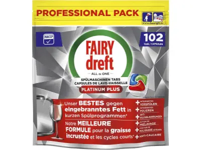 Dreft Pro Platinum Plus Regular vaatwascapsules 102 stuks – kavel bij XL Auctions