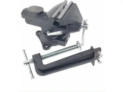 Hofftech Bankschroef - 2-in 1- 80 mm - 360 graden draaibaar – kavel bij XL Auctions