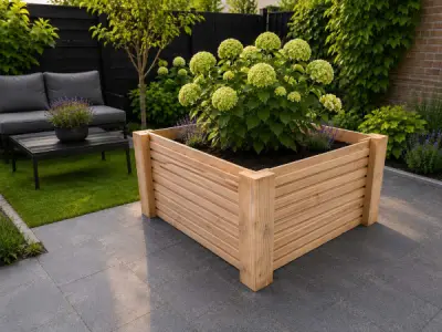 2x Douglas triple profiel bloembak - 40x40x40cm – kavel bij XL Auctions