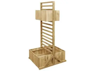 VidaXL plantenbak met latwerk 80x60x165cm – kavel bij XL Auctions