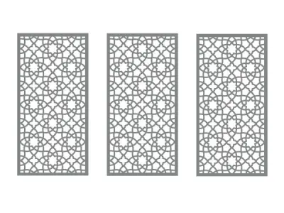 3x Composiet terrasscherm "Alhambra" 180x90cm – kavel bij XL Auctions