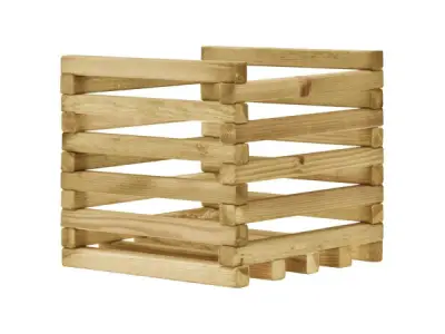 2x Tuinbak geïmpregneerd grenenhout 40x40x38cm – kavel bij XL Auctions
