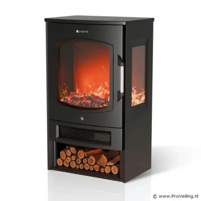 Elektrische haard 1800 W incl. vlameffect – kavel bij ProVeiling