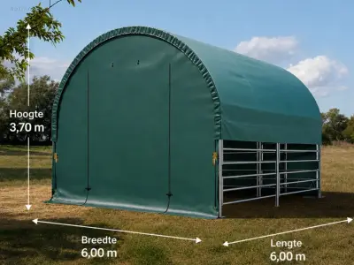 RTE - 8112 - Dierenverblijf / cattle tent – kavel bij Auctim, Aartselaar