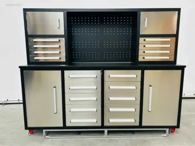 RTE - 7420 - Garagewerkbank 2200x580x1890mm RTE – kavel bij Auctim, Aartselaar