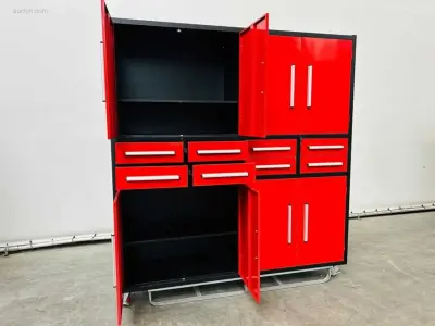 RTE - 8120 - werkplaats wandkast 2200x520x2200mm – kavel bij Auctim, Aartselaar
